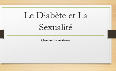 Le Diabète et la Sexualité 