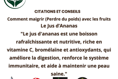 Le jus d’ananas 