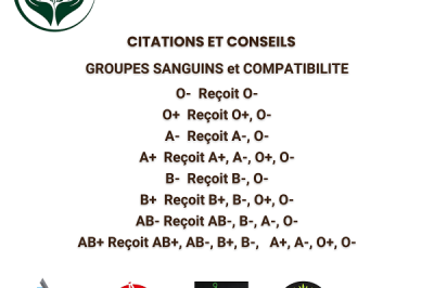 Groupes  sanguins et compatibilités