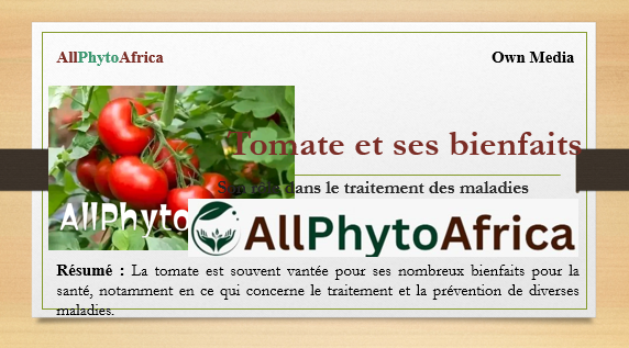 Tomate et ses bienfaits